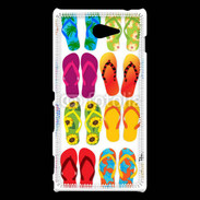 Coque Sony Xperia M2 Flip flop de tongues