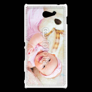 Coque Sony Xperia M2 Sourire de bébé en rose