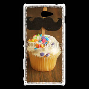 Coque Sony Xperia M2 Cupcake moustache
