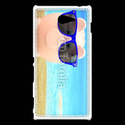 Coque Sony Xperia M2 Cochon à la mer