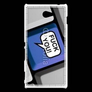 Coque Sony Xperia M2 Clavier humour fuck you