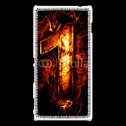 Coque Sony Xperia M2 Un en feu