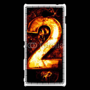 Coque Sony Xperia M2 Deux en feu