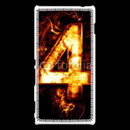 Coque Sony Xperia M2 Quatre en feu