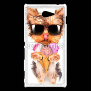Coque Sony Xperia M2 Yorkshire avec un cornet de glace