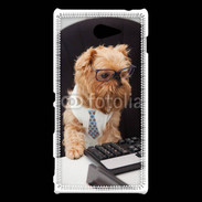 Coque Sony Xperia M2 Chien informaticien