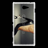 Coque Sony Xperia M2 Homme sous escarpin