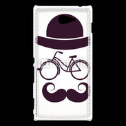 Coque Sony Xperia M2 Moustache vélo 10