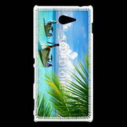Coque Sony Xperia M2 Plage tropicale