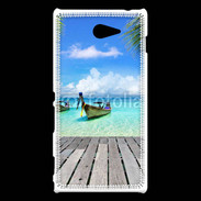 Coque Sony Xperia M2 Plage tropicale