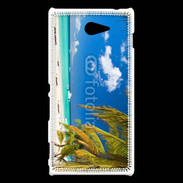 Coque Sony Xperia M2 Plage paradisiaque des caraïbes