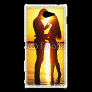 Coque Sony Xperia M2 Couple sur la plage