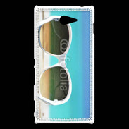 Coque Sony Xperia M2 Lunette de soleil sur la plage