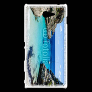 Coque Sony Xperia M2 Crique paradisiaque 