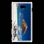 Coque Sony Xperia M2 Vue sur la plage