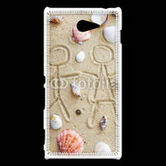 Coque Sony Xperia M2 Toi et moi sur la plage