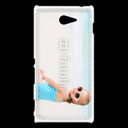 Coque Sony Xperia M2 Petite fille à la plage