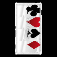 Coque Sony Xperia M2 Carte de poker 2