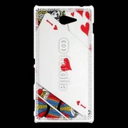 Coque Sony Xperia M2 As de coeur