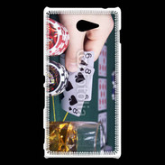 Coque Sony Xperia M2 Joueur de poker 3