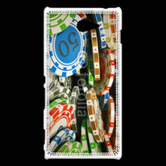 Coque Sony Xperia M2 Jetons de poker en folie