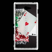 Coque Sony Xperia M2 Paire d'as au poker 6