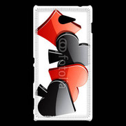 Coque Sony Xperia M2 Carte à jouer 