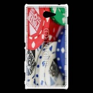 Coque Sony Xperia M2 Jetons de poker en vrac 1