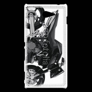 Coque Sony Xperia M2 Tuning moto noire