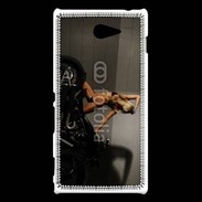 Coque Sony Xperia M2 Femme sexy moto 3