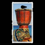 Coque Sony Xperia M2 Tambour et maracas africain