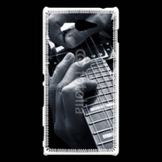 Coque Sony Xperia M2 Musicien de blues à la guitare