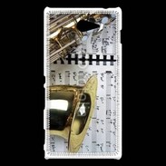 Coque Sony Xperia M2 Saxophone et partitions 15