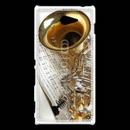 Coque Sony Xperia M2 Saxophone et partitions 16