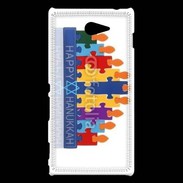 Coque Sony Xperia M2 Puzzle religieux
