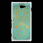 Coque Sony Xperia M2 Islam turquoise 25