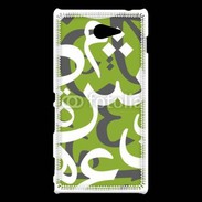 Coque Sony Xperia M2 Paterne de lettres Arabes 180