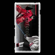 Coque Sony Xperia M2 Gardien de Hockey sur glace