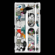 Coque Sony Xperia M2 Skate graffiti