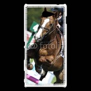 Coque Sony Xperia M2 Saut d'obstacle Equitation
