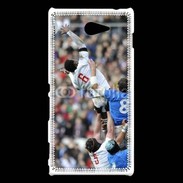 Coque Sony Xperia M2 Prise en touche de rugby