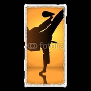 Coque Sony Xperia M2 Silhouette de karatéka