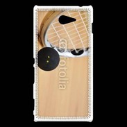 Coque Sony Xperia M2 Squash raquette et balle