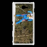 Coque Sony Xperia M2 Course de Biathlon