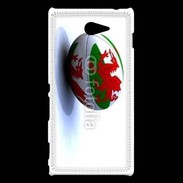 Coque Sony Xperia M2 Ballon de rugby Pays de Galles