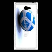 Coque Sony Xperia M2 Ballon de rugby Ecosse