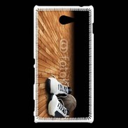 Coque Sony Xperia M2 Chaussures et ballon de basketball