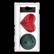 Coque Sony Xperia M2 J'aime le Bowling