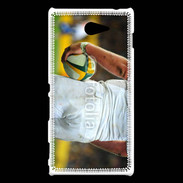 Coque Sony Xperia M2 Rugbyman avec ballon