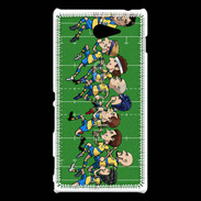 Coque Sony Xperia M2 Cartoon rugby 1
